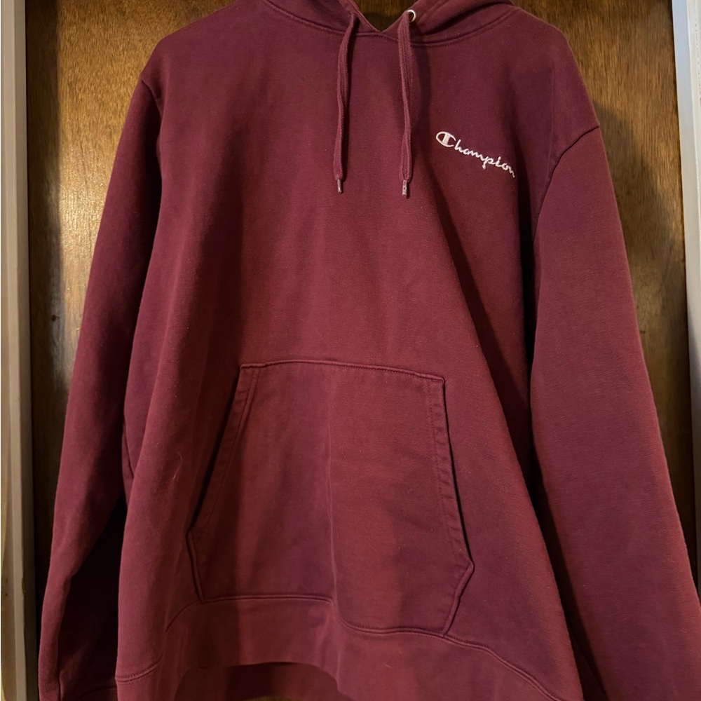 Champion Men's Burgundy Hoodie